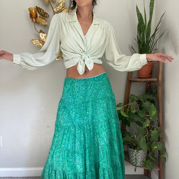 Ralph Lauren Cotton Maxi Skirt - Picture 1 of 7